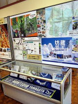 宇佐市民図書館での山形の展示の様子